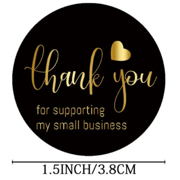 600 Pieces Thank you cards and Stickers - Picture 5 of 7